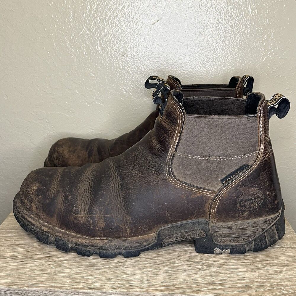 Georgia Boot Eagle One Waterproof Chelsea Work Boot GB00315 Size 12 Mens 4”
